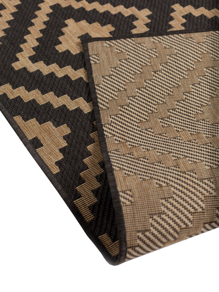 Outdoor Collection Accent Diamond Rug - Moroccan Rug, Charcoal, 7'10"x10'