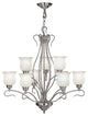 Livex 5239-91 Chandelier, Brushed Nickel