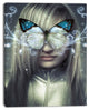 "Serious Young Blonde" Portrait Digital Art Canvas Print