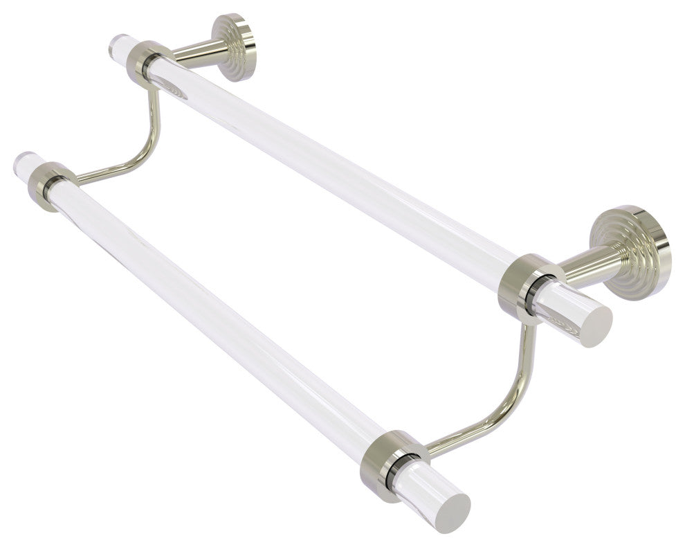Pacific Beach 30" Double Towel Bar, Polished Nickel