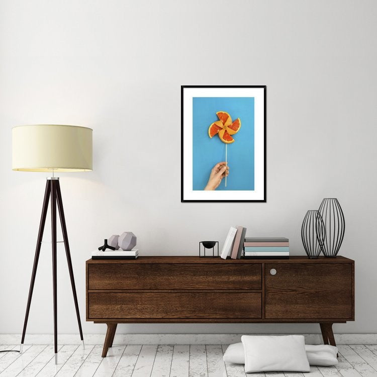 "Summertime Pinwheel" Framed Digital Print by Dina Belenko, 28"x38"