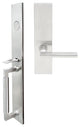 Sunrise Lever, Mortise Dummy Handleset, Left Hand, Satin Stainless Steel