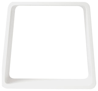 Alfi Brand White Matte Solid Surface Resin Bathroom / Shower Stool