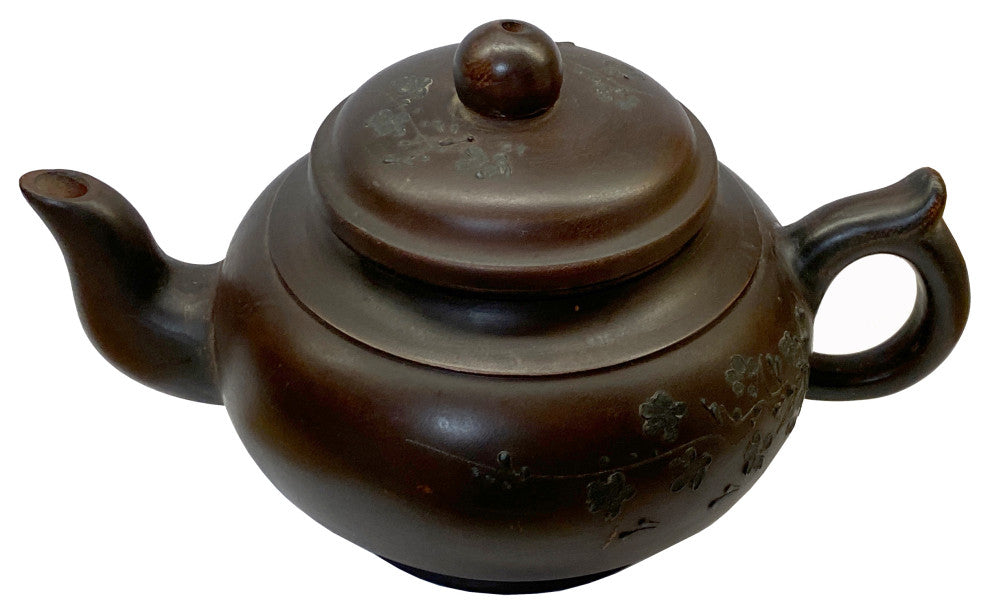 Chinese Handmade Yixing Zisha Clay Teapot With Artistic Accent Hws2278