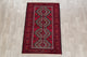 Balouch Oriental Traditional Hand-Knotted Afghan Area Rug, Red, 6'3"x4'1