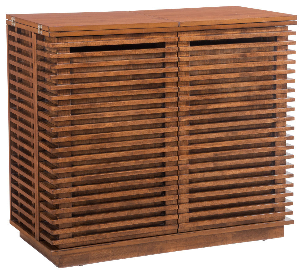 Linea Bar Cabinet Walnut