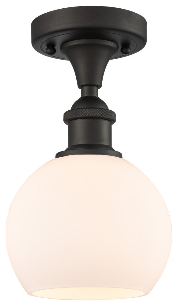 Innovations 516-1C-OB-G121-6 1 Light Semi-Flush Mount, Oil Rubbed Bronze