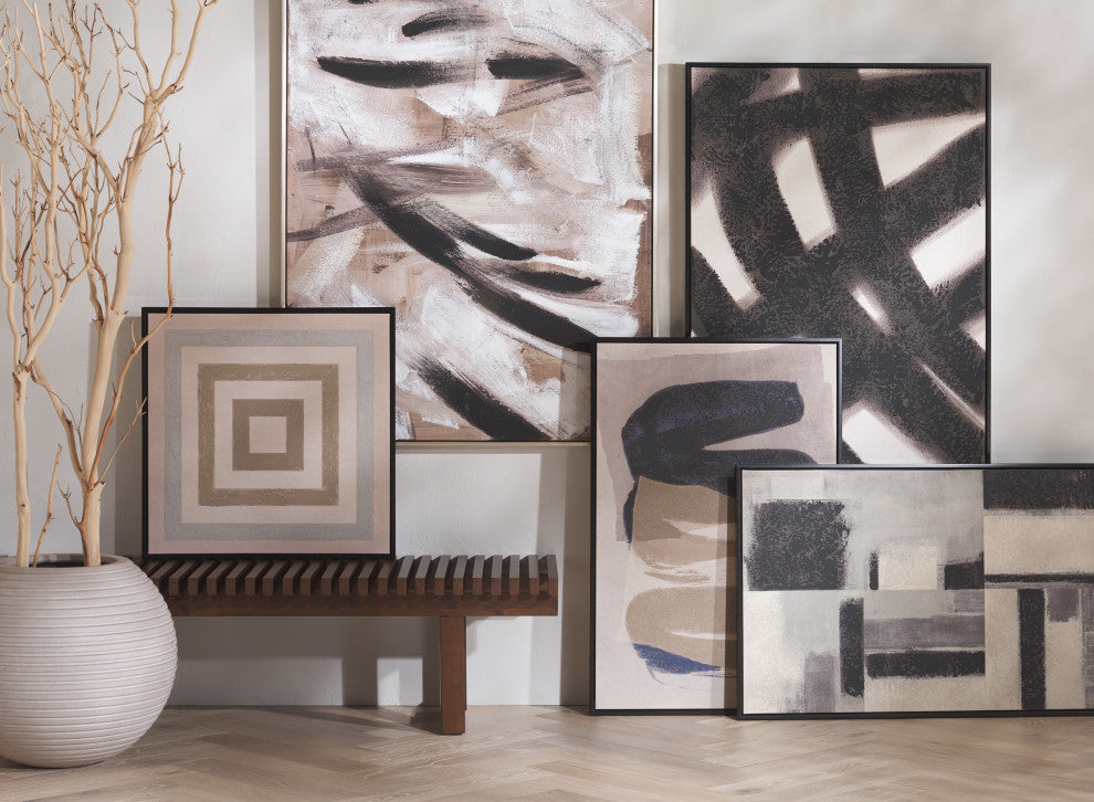 Safavieh Blurred Lines 24 x 36 Wall Art
