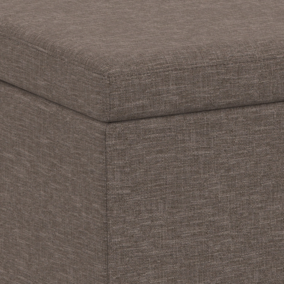 Avalon Extra Large Storage Ottoman Bench, Fawn Brown
