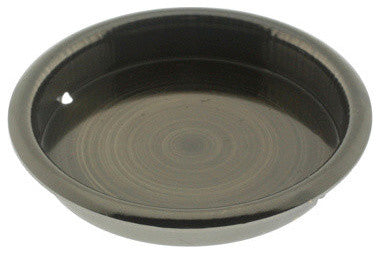 Genuine Solid Brass Round Flush Pull, Antique Nickel