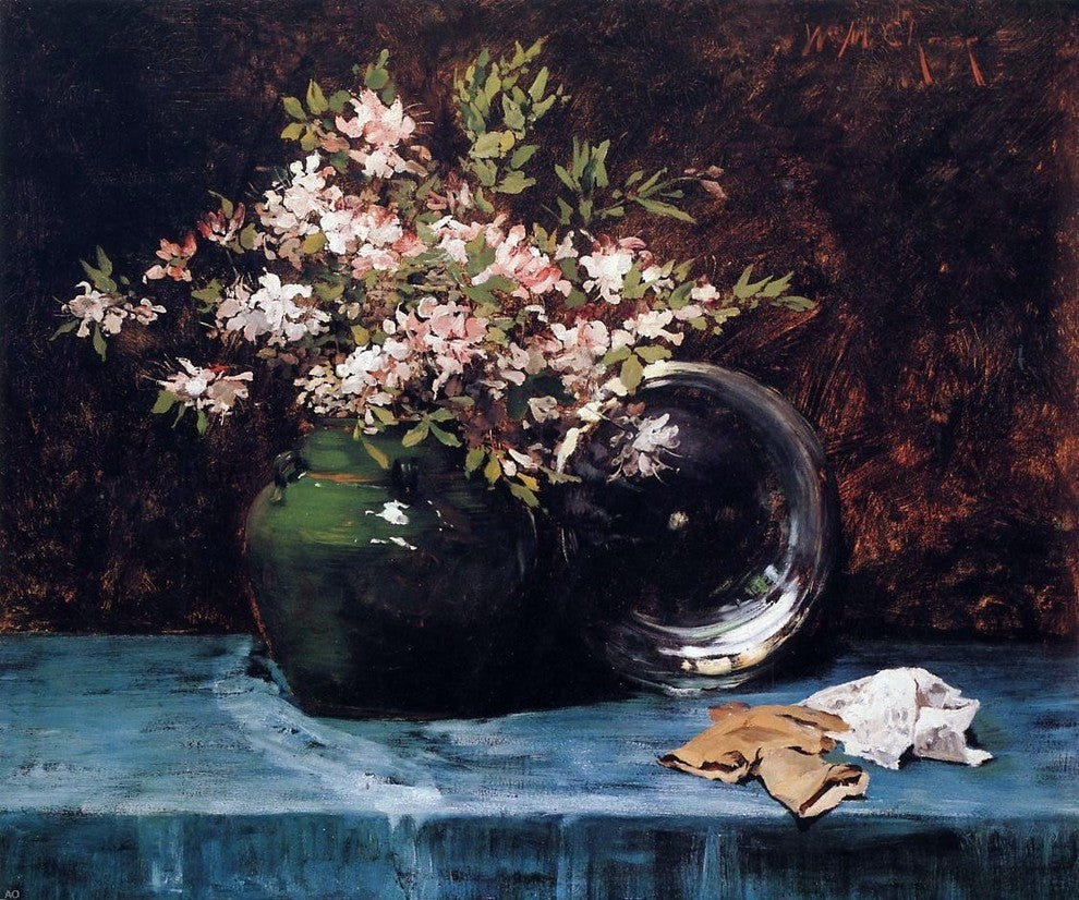 William Merritt Chase Azaleas, 20"x25" Wall Decal Print