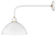 Hinkley Foundry 1-Light Outdoor Wall Mount Lantern, Gloss White