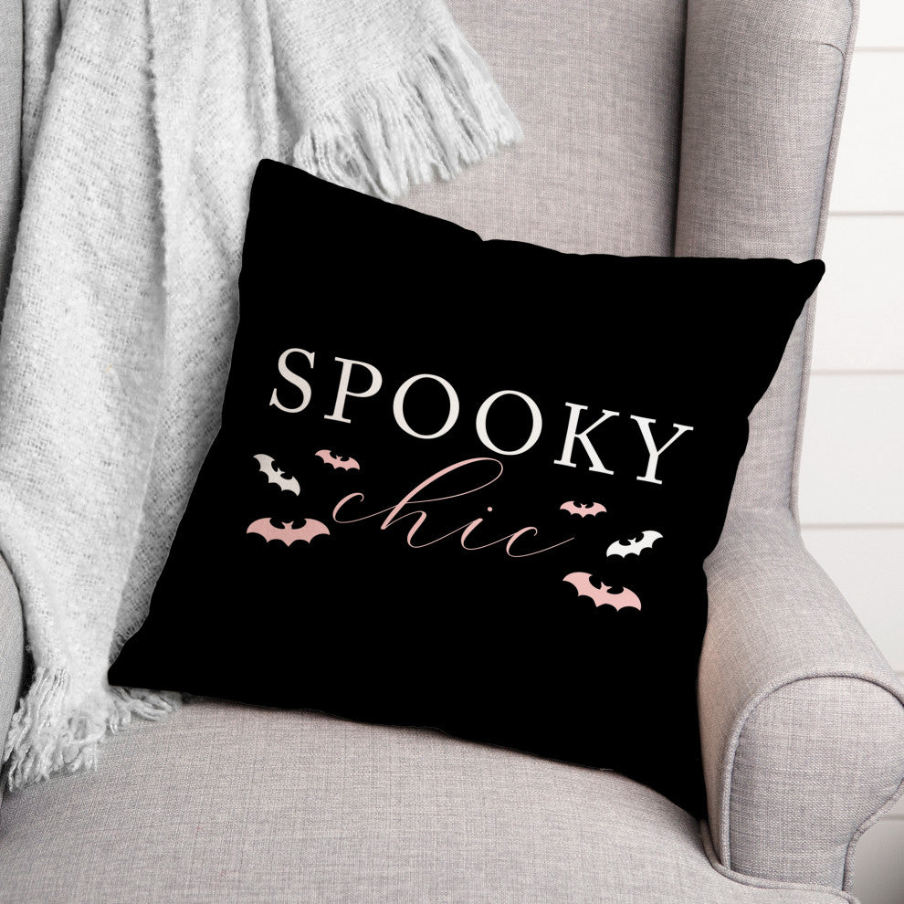 Spooky Chic 20x20 Throw Pillow