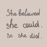 "She Did It" Painting Print on Wrapped Canvas, 48x48