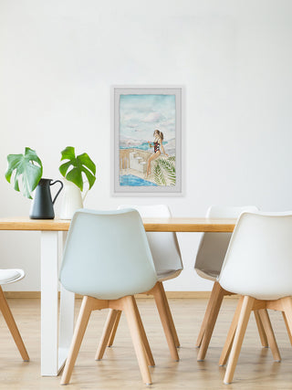 "Thinking of Summer" Framed Painting Print, 20"x30"