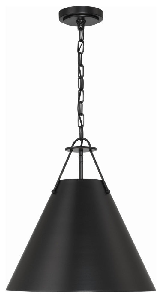 Crystorama Lighting Group XAV-B8305 Xavier 3 Light 16"W Pendant - Vibrant Gold