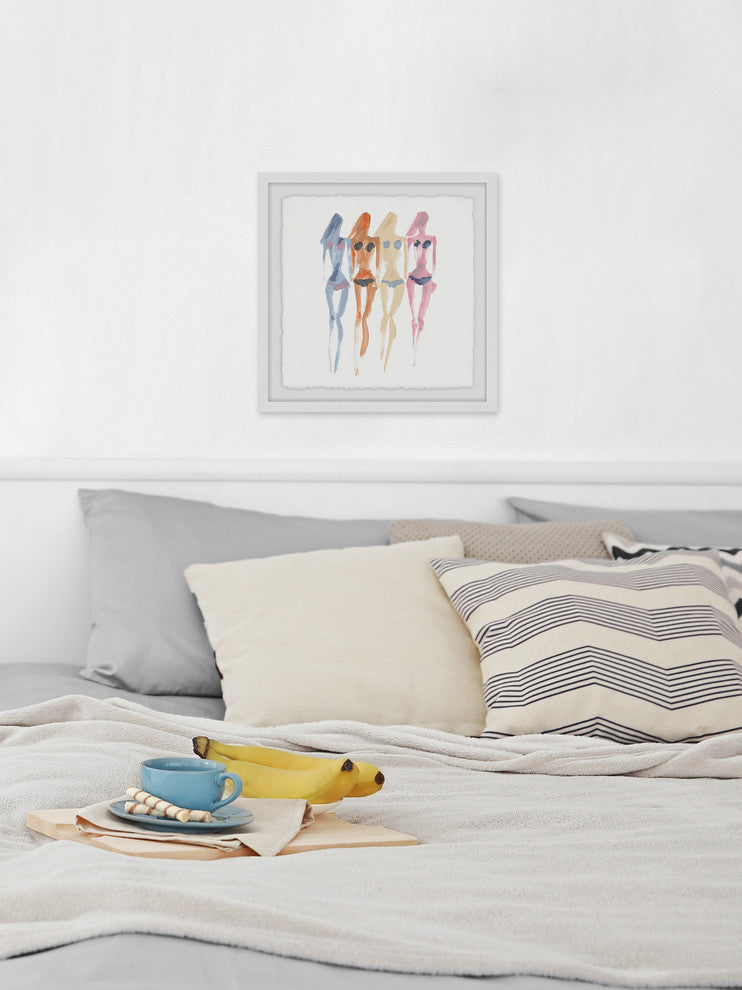 "Bikini Chromatic II" Framed Painting Print, 24"x24"