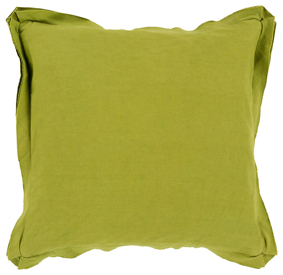 Surya Triple Flange TF-006 20"x20" Pillow Kit, Olive