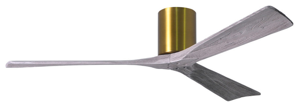 Matthews Fan, Irene-3H Ceiling Fan, Brushed Brass, 60-Inch, Barn Wood Blades