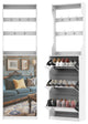 Gewnee Mirror Shoe Rack Organizer Store Ample Shoes