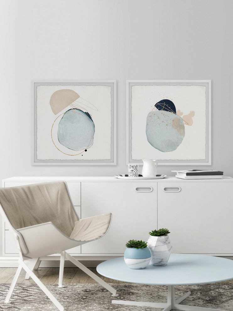 Broken Dimension Diptych, 2-Piece Set, 18x18 Panels
