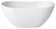 Solid Surface Stone Freestanding Tub Soak in Style with Matte White Finish, 57in