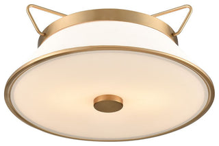 Layla - Semi-Flush Mount - Brushed Brass