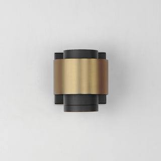 ET2 E34752 Reveal Outdoor 5" Tall LED Wall Sconce - Black / Gold