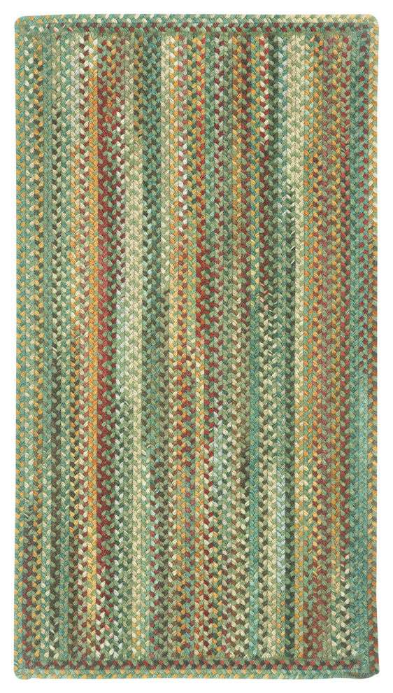 Capel Sherwood Forest Pine Wood 0980_225 Braided Rugs - 5' X 8' Concentric Recta