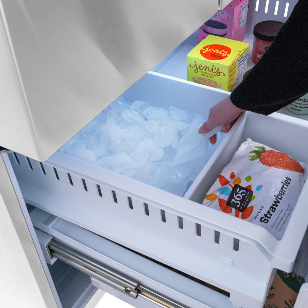 ZLINE 36" Standard Depth Refrigerator With Water, Stainless RSMZ-W-36-FCB