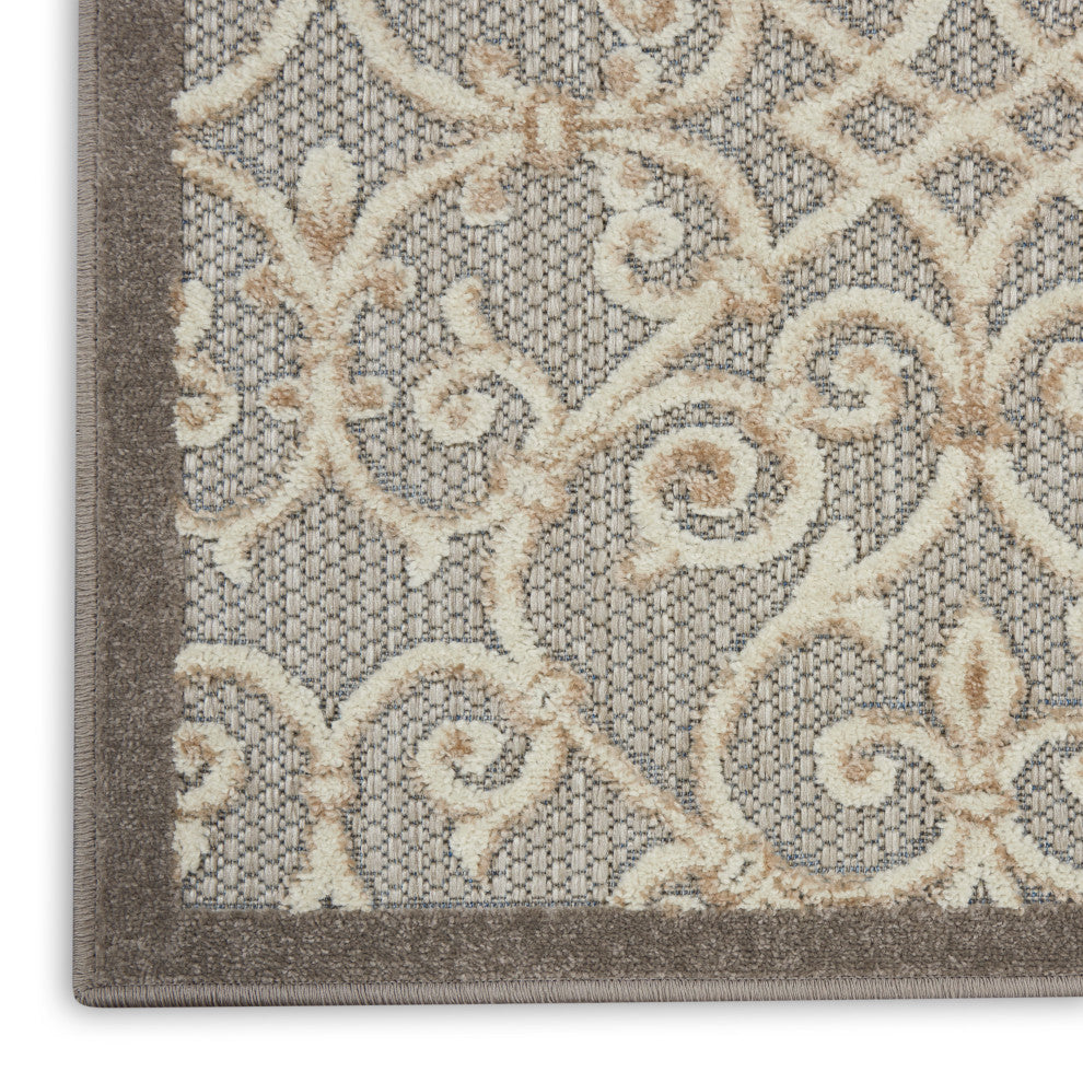 Nourison Aloha 2'3" x 8' Natural Contemporary Rug