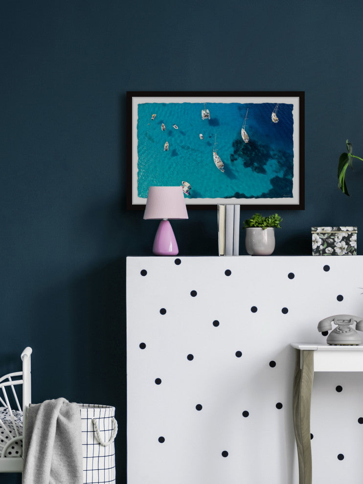 "Anchor Drops" Framed Painting Print, 30x20
