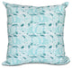 Fishwich, Animal Print Pillow, Teal, 26"x26"