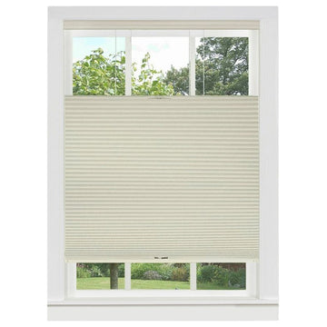 Achim Home Decor Honeycomb Cellular 27x64" Cordless Fabric Shade in Cream