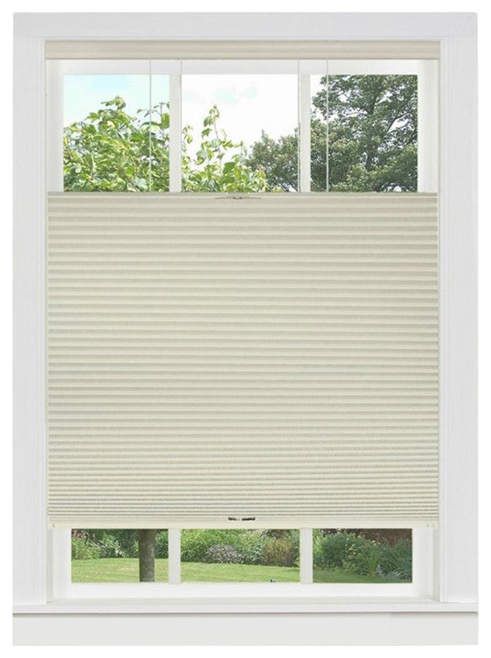 Achim Home Decor Honeycomb Cellular 27x64" Cordless Fabric Shade in Cream