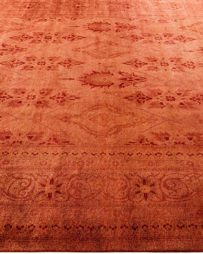 Fine Vibrance, One-of-a-Kind Hand-Knotted Area Rug Gold, 8'2"x11'0"