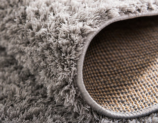 Unique Loom Light Gray Studio Solid Shag 4' 0 x 6' 0 Area Rug