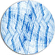 Light Blue Fractal Flower Grid, Abstract Round Metal Wall Art, 23"