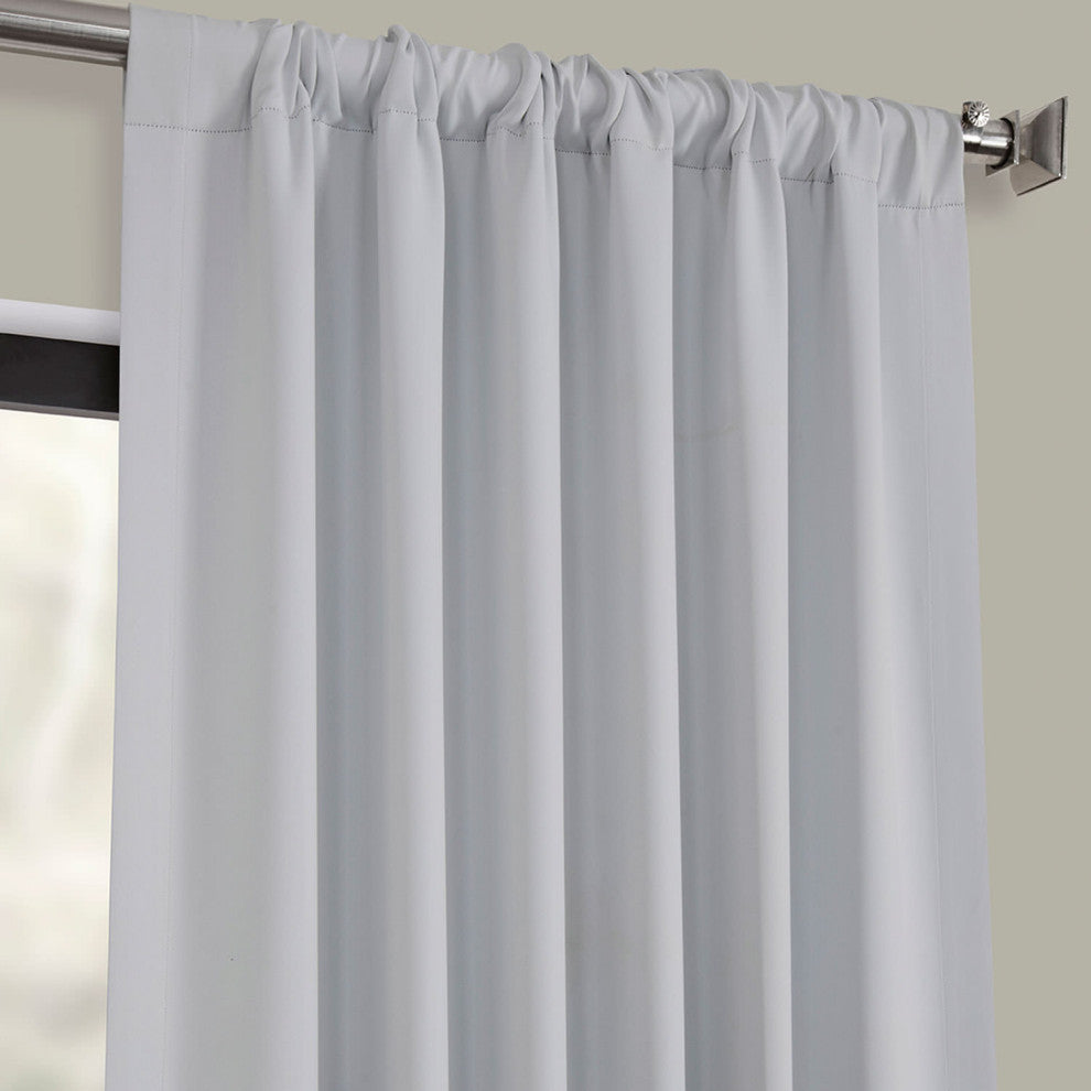 Room Darkening Curtain Panel Pair, Artic Gray, 50"x108"
