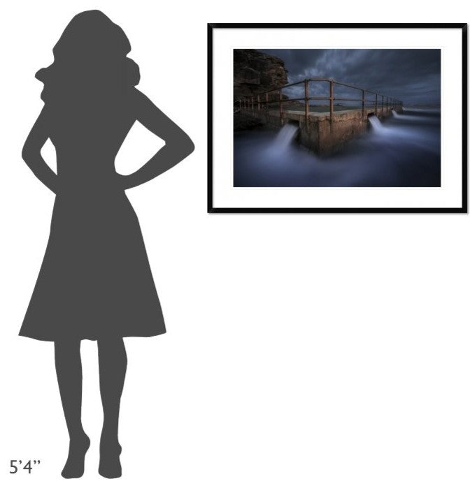 "Dark Night" Framed Digital Print by Jingshu Zhu, 38"x28"