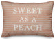 Pretty Sweet Peach Pillow 14x20 Spun Poly Pillow