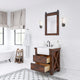Paisley 30" Vanity, Rustic Sienna, Vanity With Barn Mirror