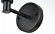 1 Light Black And Frosted White Bath Sconce
