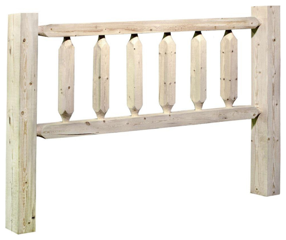Homestead Collection Full Headboard, Clear Lacquer Finish