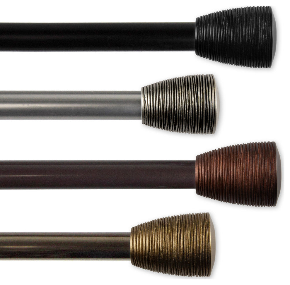 Anya 13/16" Curtain Rod, Cocoa, 120-170"