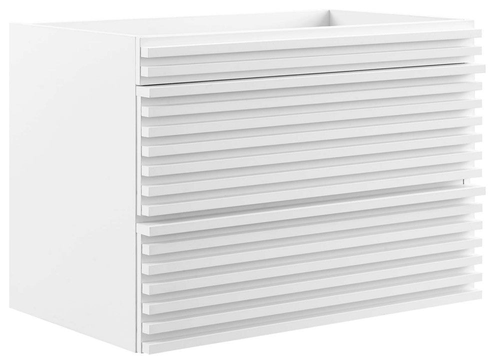 Render 30" Wall-Mount Bathroom Vanity, White