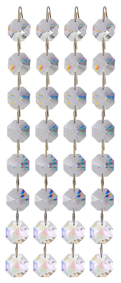 Milieu 1-Light Modern Mini-Pendant by Allegri, Firenze Crystal Blue
