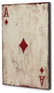 "Ace Of Diamonds" Wooden Wall Decor