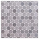 Mountain Gray Honed Penny Round Marble Mosaic