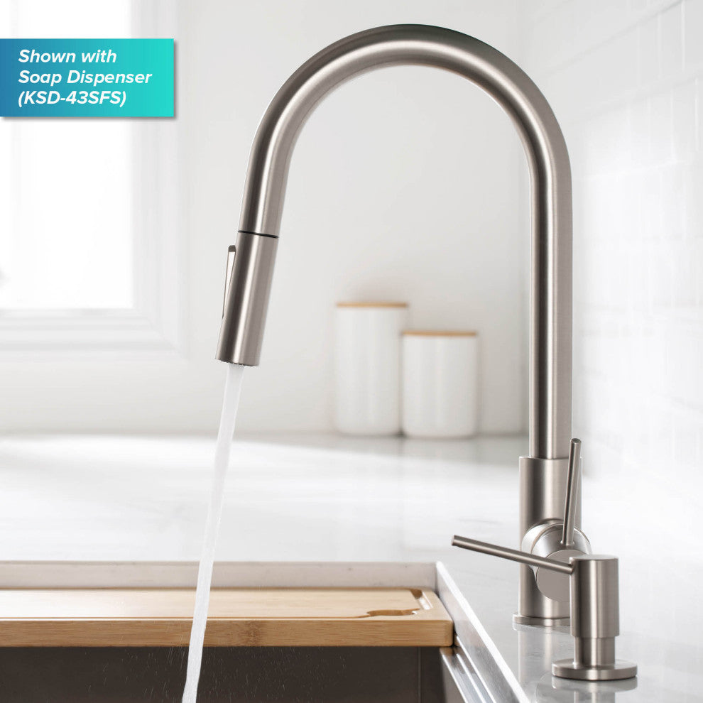 Oletto Pull-Down 1-Hole Kitchen Faucet, Chrome, Model Kpf-3104ch